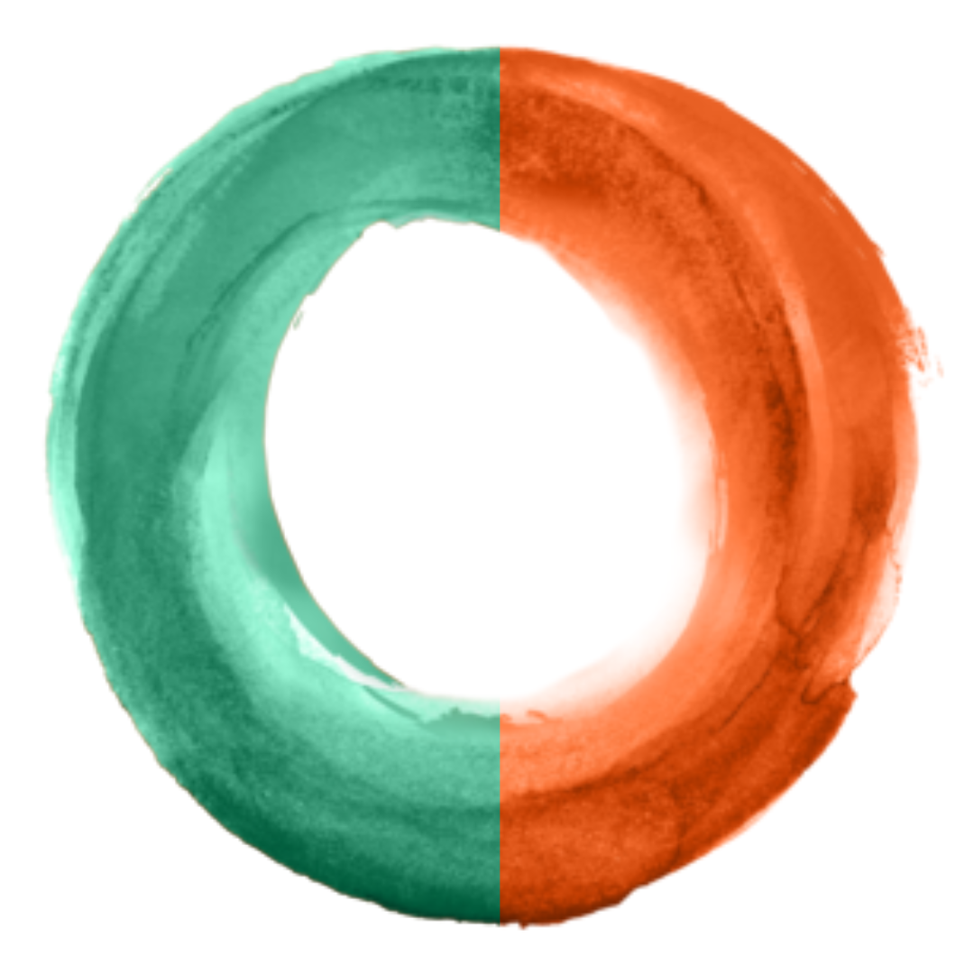 358 Orange/Green Circle Online - logo